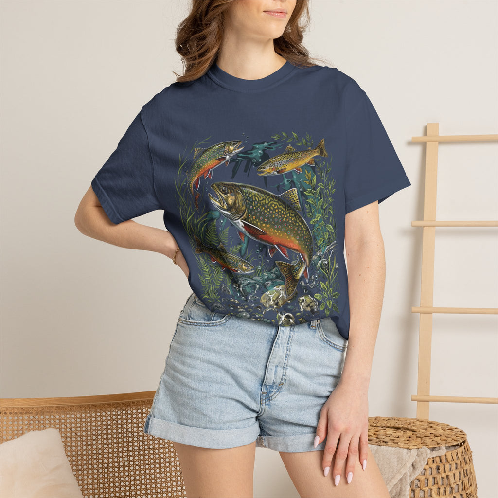 Brook Trout Drawing T-shirt