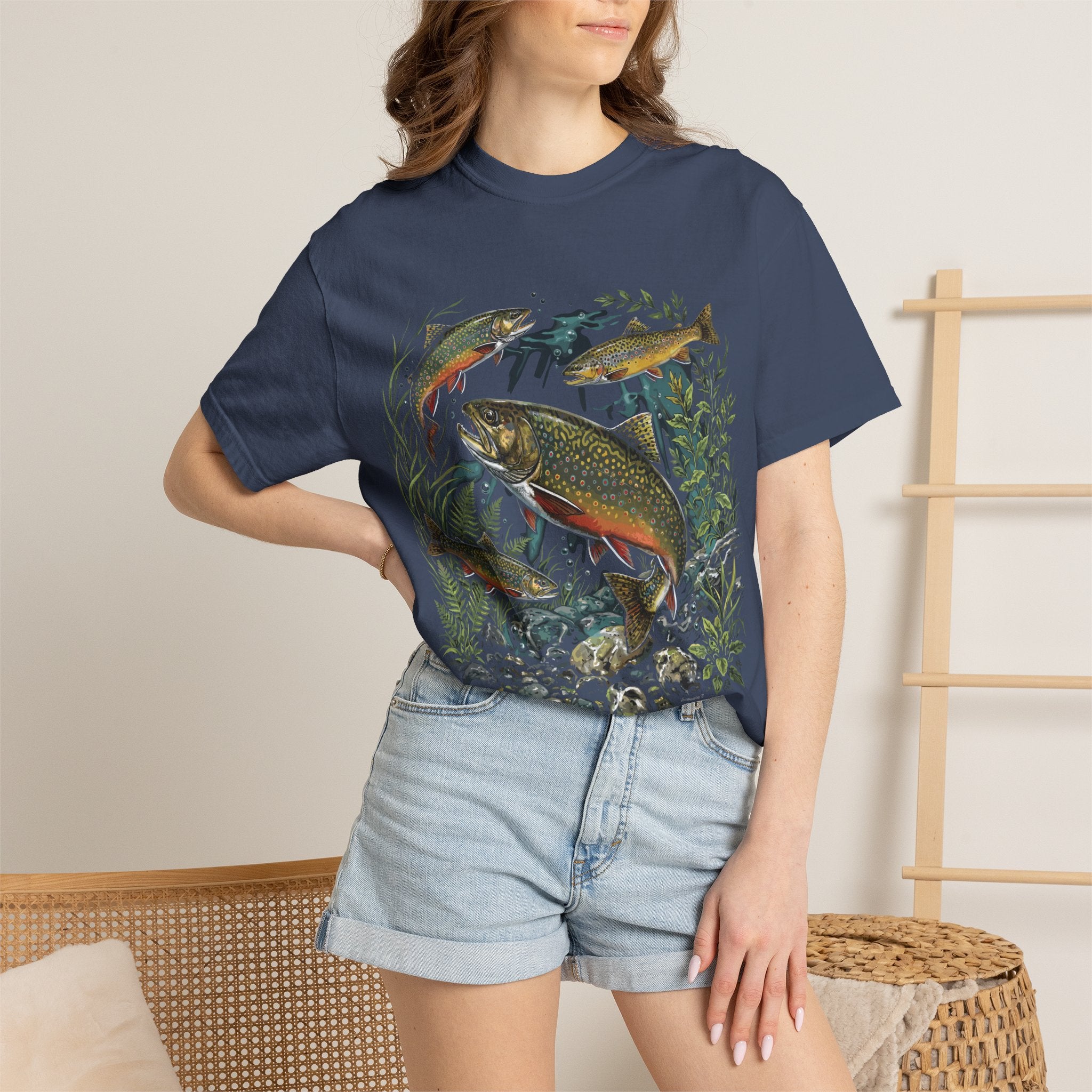 Brook Trout Drawing T-shirt