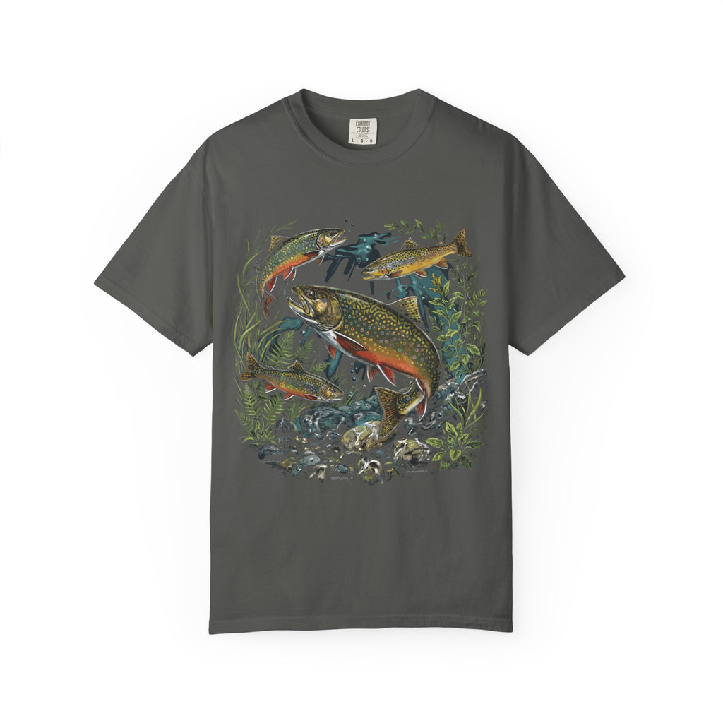 Brook Trout Drawing T-shirt
