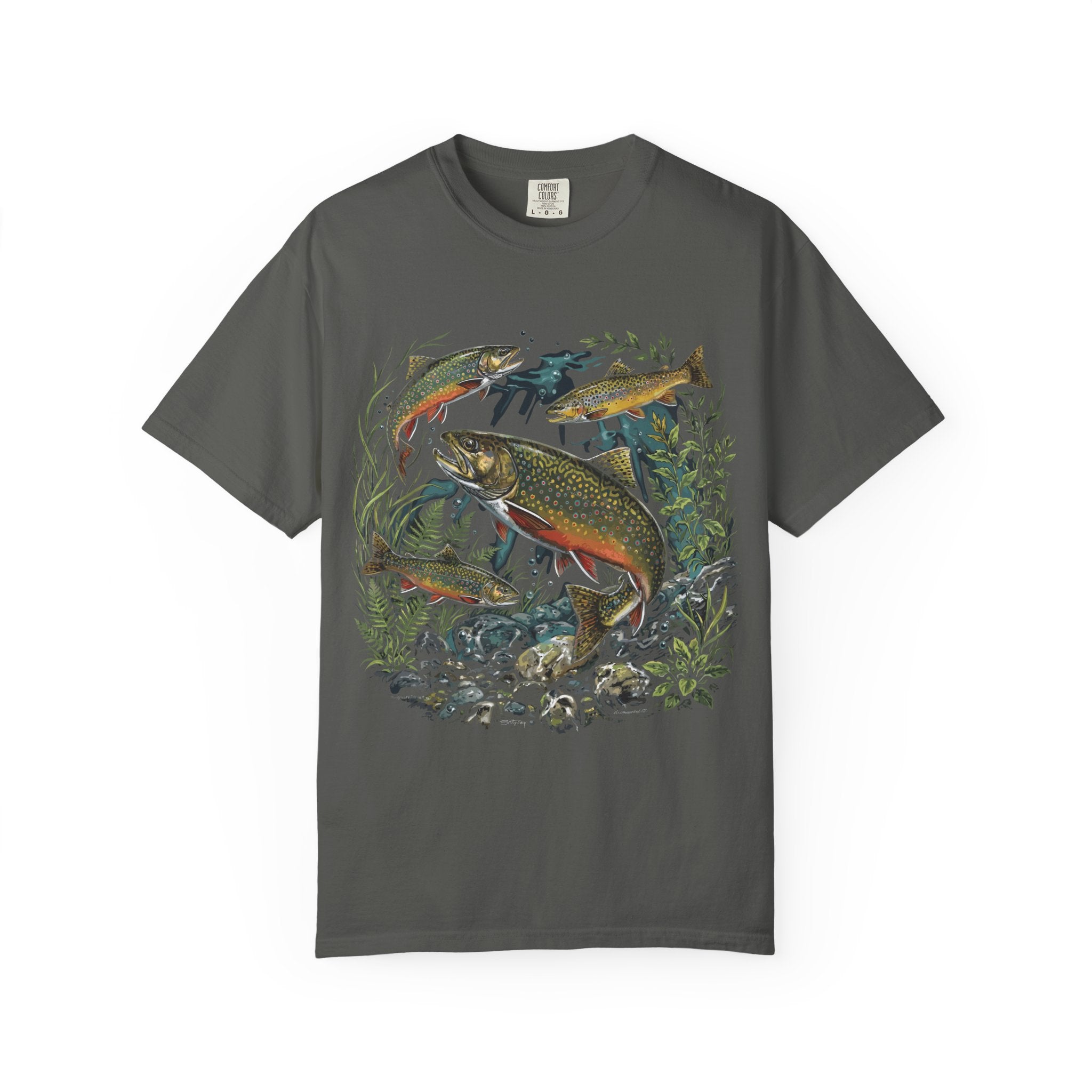 Brook Trout Drawing T-shirt