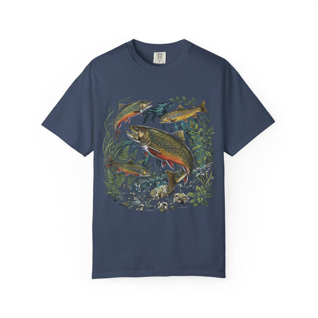 Brook Trout Drawing T-shirt
