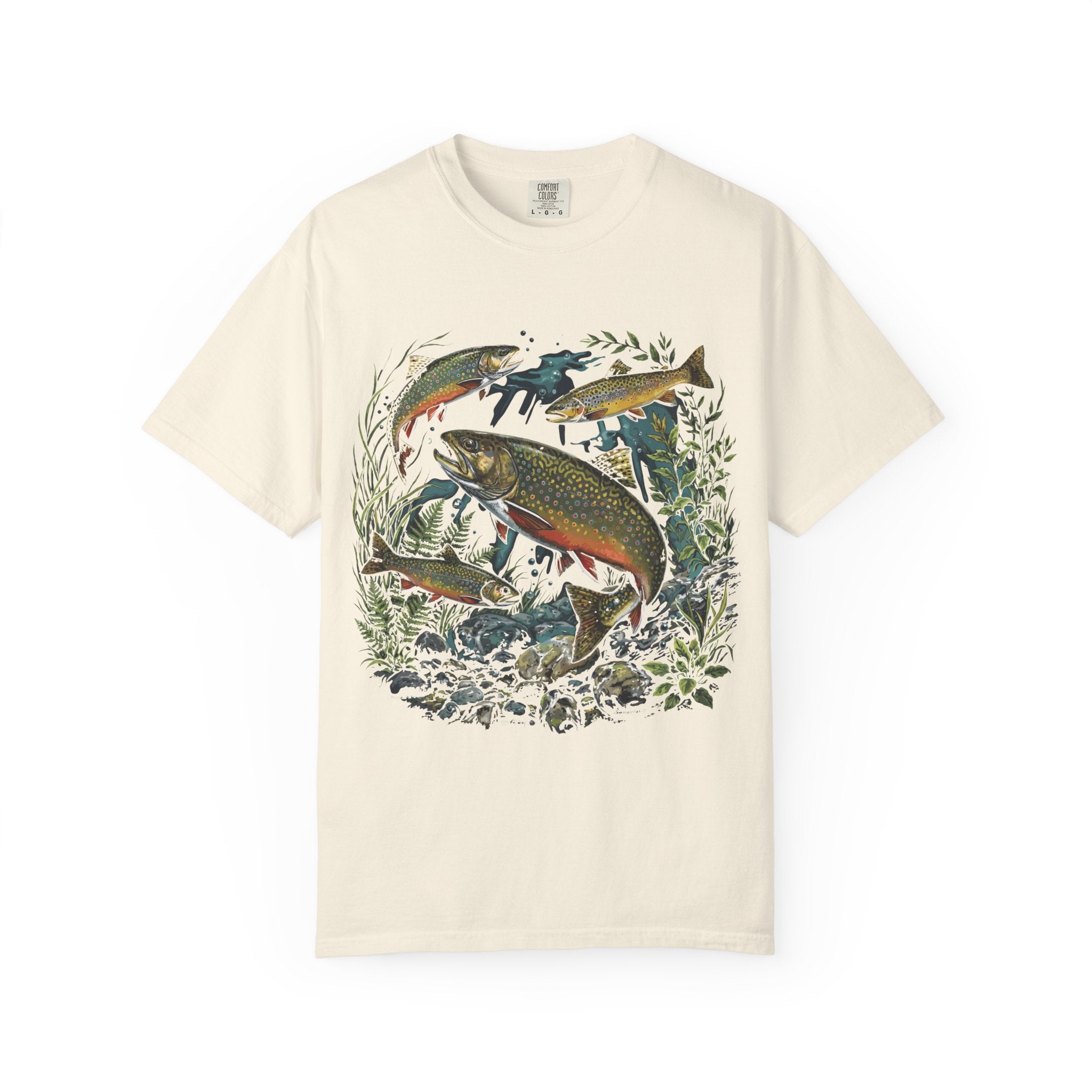 Brook Trout Drawing T-shirt