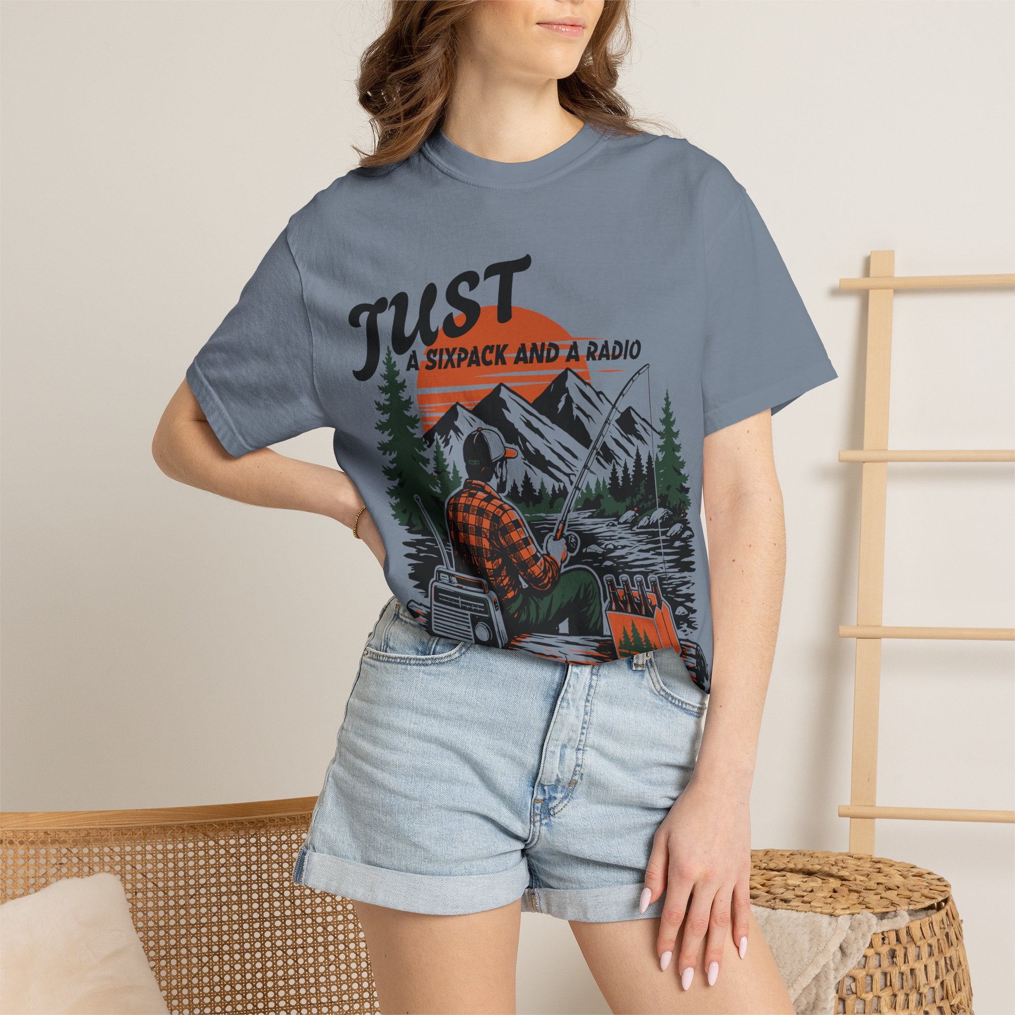 Just A Sixpack And A Radio T-shirt
