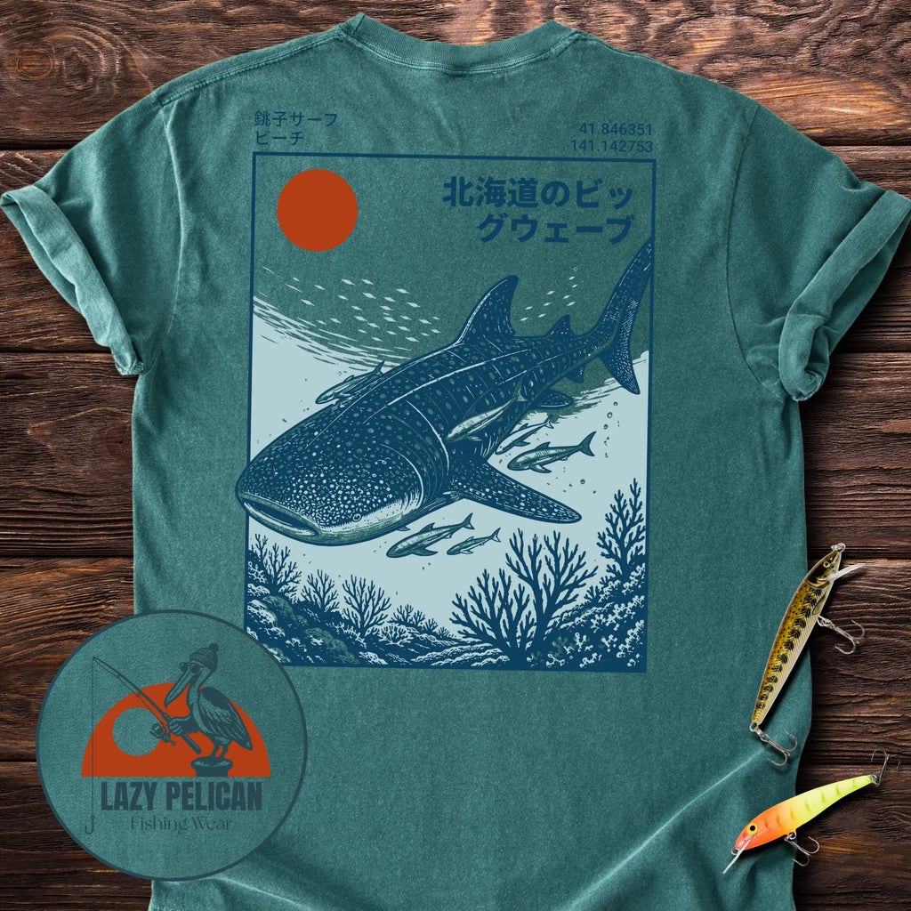 Whale Shark Encounter Back Print T-Shirt