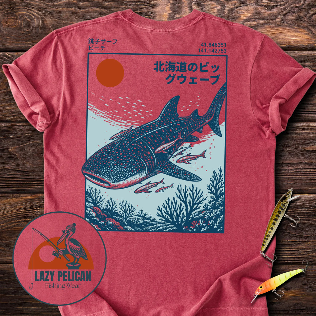 Whale Shark Encounter Back Print T-Shirt