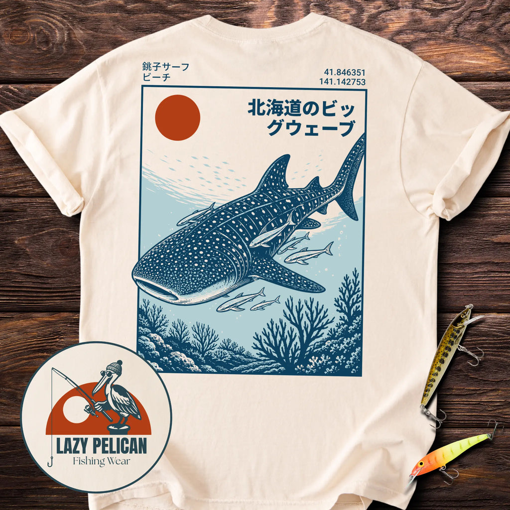 Whale Shark Encounter Back Print T-Shirt